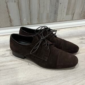 Bruno Magli Martico Brown Suede Leather Oxford Dress Shoes Mens Size 7